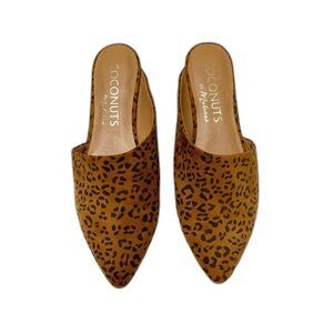 ANTHROPOLOGIE COCONUTS by Matisse Animal-Printed Flats, Sz 9.5